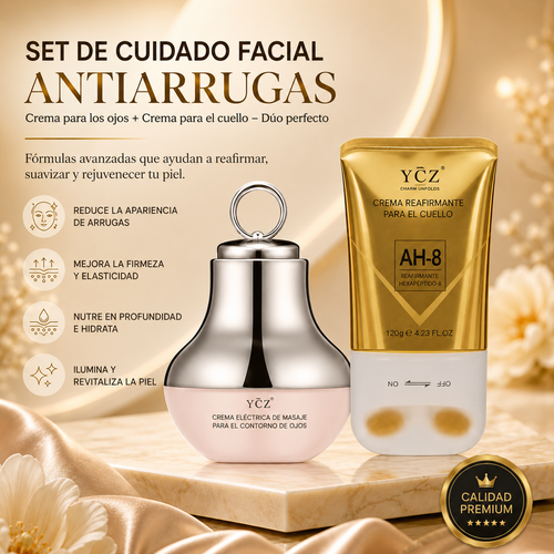 YCZ® Set reafirmante y revitalizante para el cuello y los ojos.